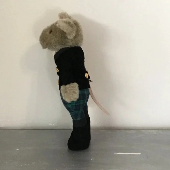 Rare Vintage Little Folk "Mouse  Louis" Plush, Victorian Edwardian Costume, 14" - Picture 5 of 16